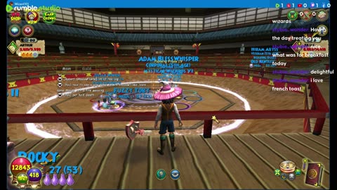On a budget in wizard101 doing pet snacks for a pet and other stuff