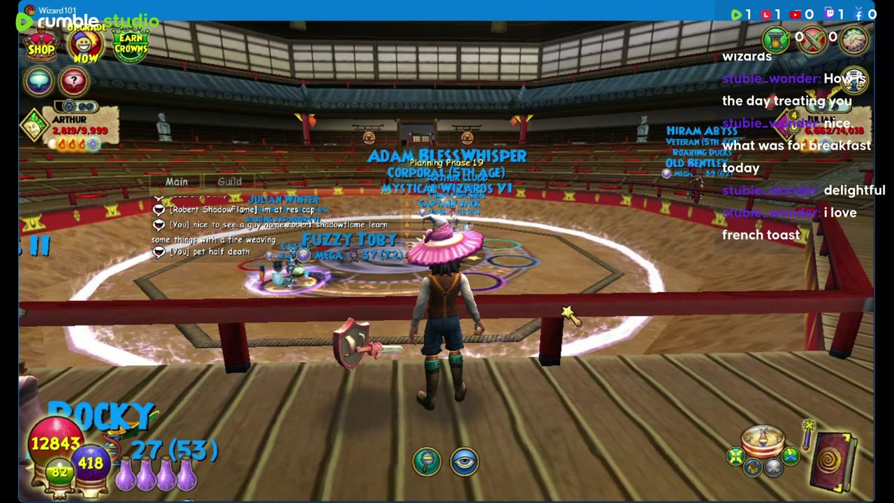 On a budget in wizard101 doing pet snacks for a pet and other stuff