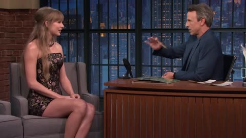 Super Lovely Taylor Swift On Seth Meyers Show 100825
