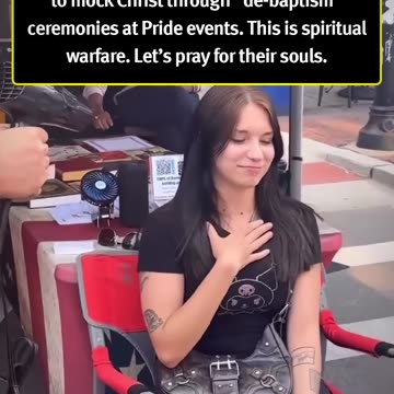 Across the country, some are choosing to mock Christ through 'de-baptism' ceremonies at Pride events