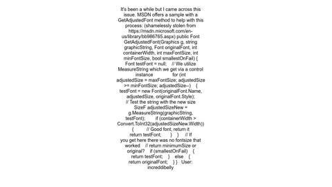 Auto Resize Font to fit rectangle