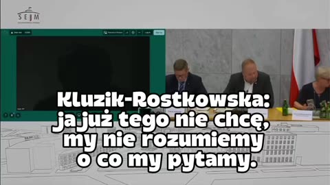 Ludzie no 😅. Kluzik-Rostkowska: „ja już tego nie chcę, my nie rozumiemy o co my pytamy”