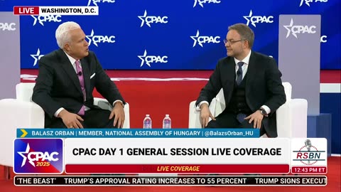 FULL INTERVIEW: Balázs Orbán CPAC 2025 Day One - 2/20/25