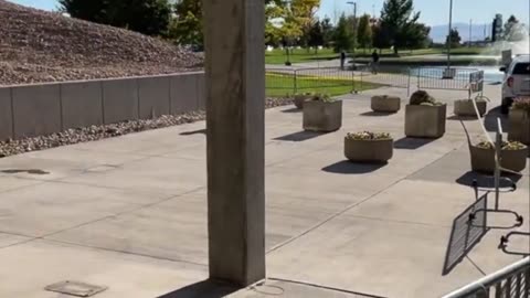 New footage shows the entire Charlie Kirk assassination site has been demolished and rebuilt.