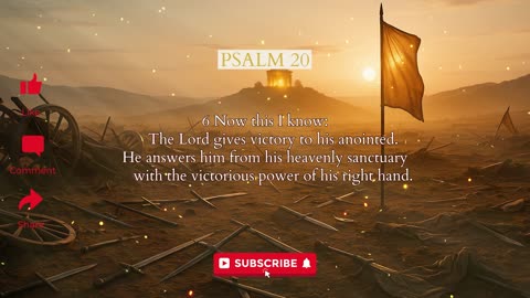 Psalm 20 Audio Bible Reading | Trust in the Name of the Lord (NIV with Text)