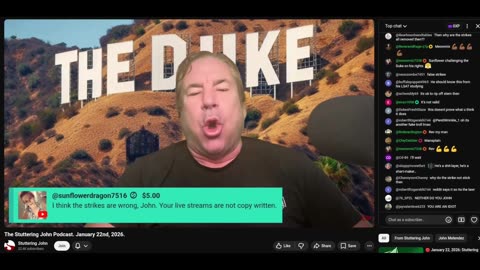 Stuttering John 01 22 2026 - Incomplete, only the first 48 minutes, no VTL