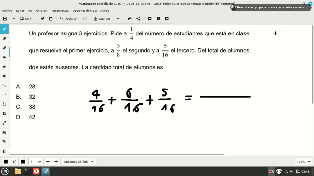 math question from entrance exam