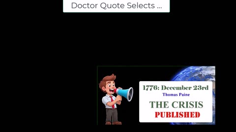 Doctor Quote - Thomas Paine Selections #01
