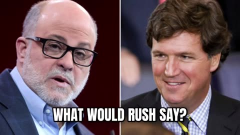 In this clip, listen to Mark Levin completely misrepresent Tucker Carlson‘s text messages to him