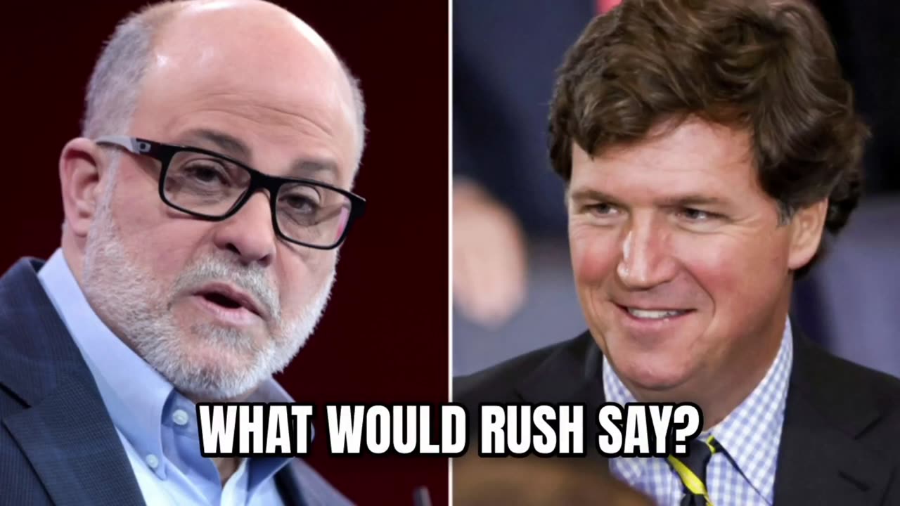 In this clip, listen to Mark Levin completely misrepresent Tucker Carlson‘s text messages to him
