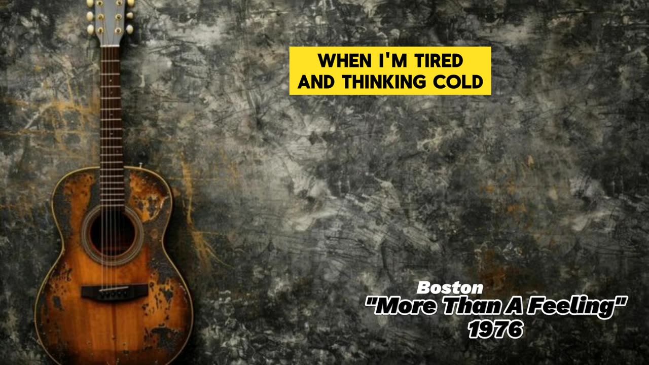 Boston..."More Than A Feeling" 1976