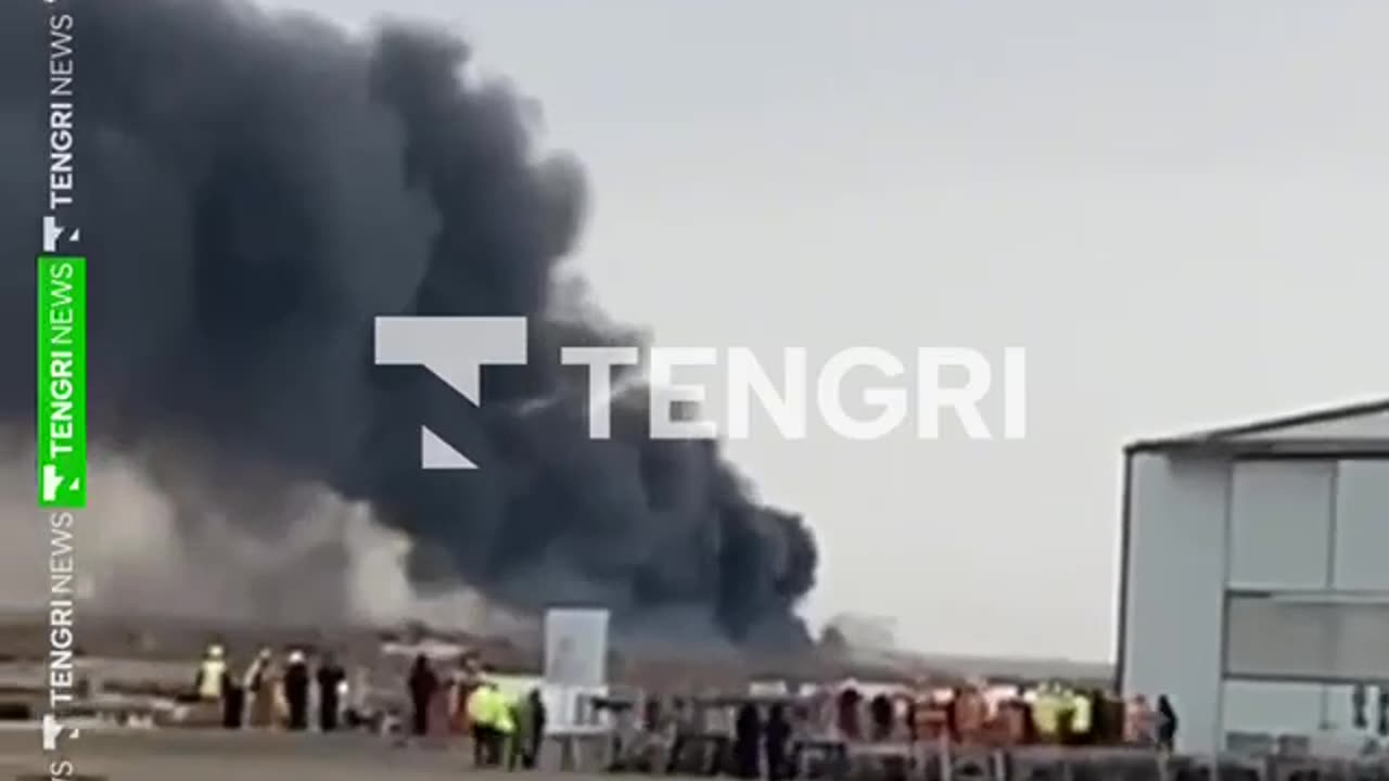 ❗️❗️A passenger plane en route from Baku to Grozny has crashed near Aktau