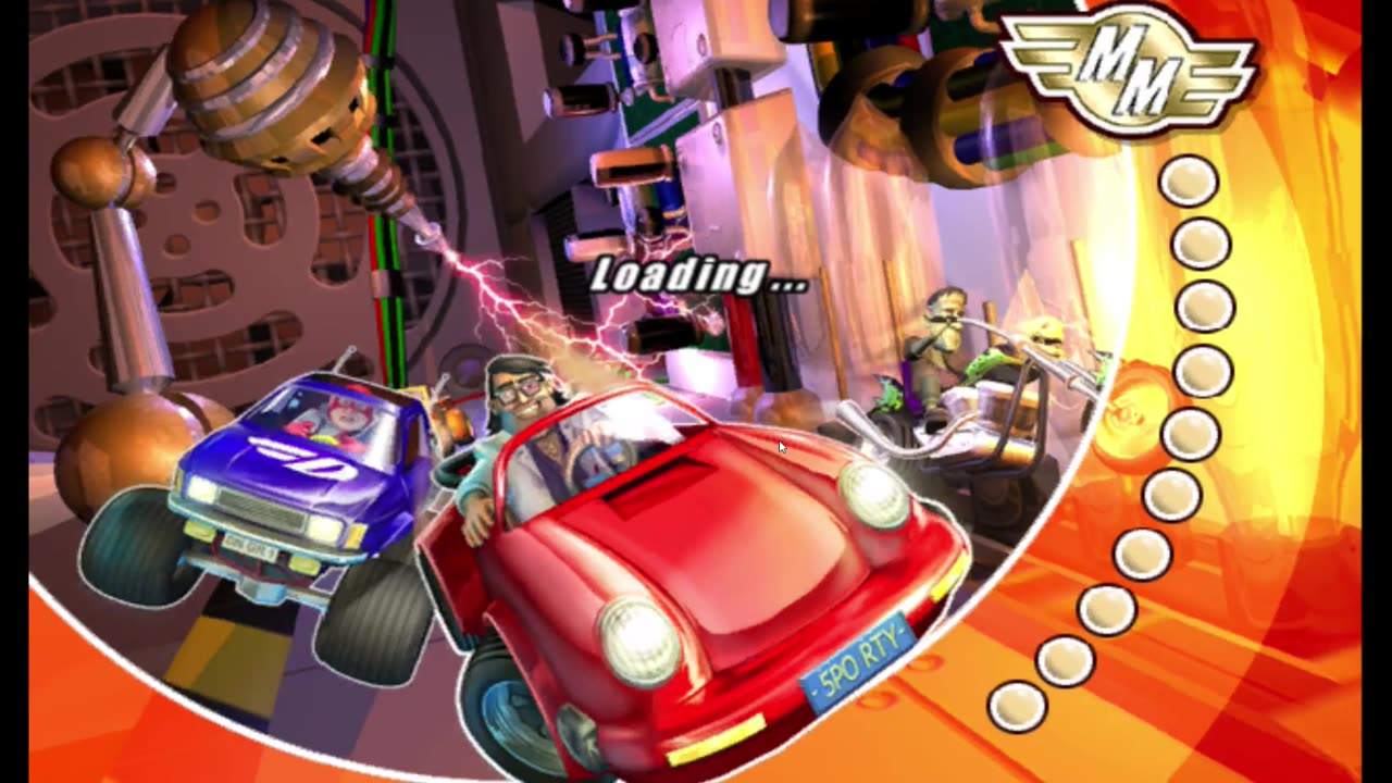 Micro Machines gameplay on the Nintendo gamecube