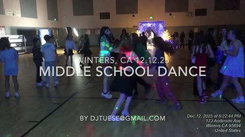 Middle School Dance 12.12.25 by DJTuese@gmail.com
