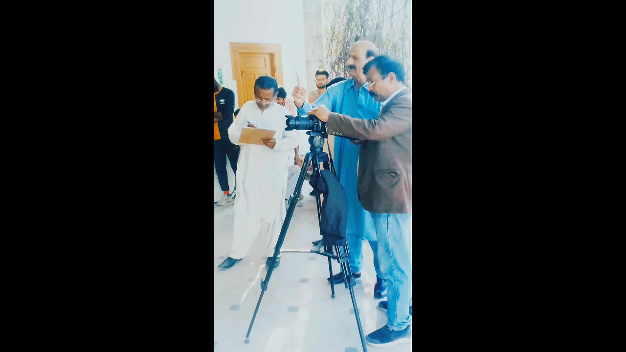 film shoot behind the scene with manj