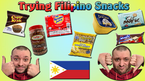 Trying some Filipino snacks for the first time!