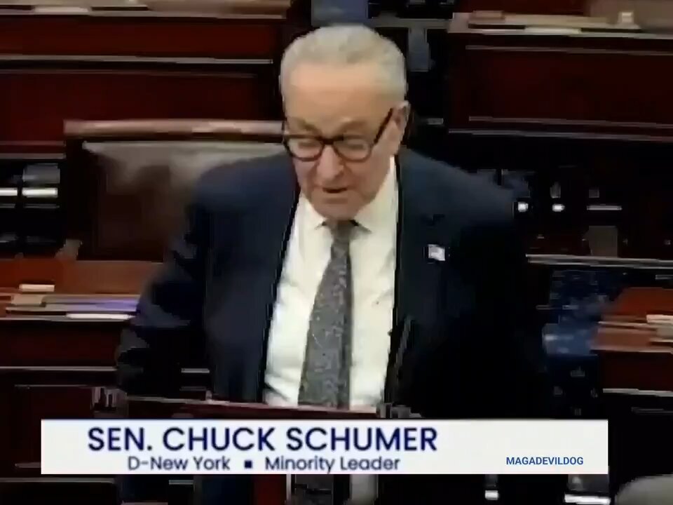 Chuck Schumer talks about bad meme (parody)
