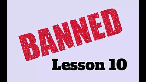 BANNED in Florida Faith-based BIP lesson 10