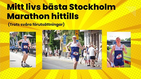 Stockholm Marathon 2024 - Mitt (överlägset) bästa hittills