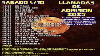 2da. Jornada de Llamadas de Admisión - Montevideo (28/09/2025)