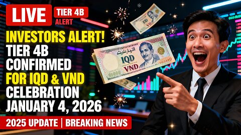 Investors Alert! Tier 4B Confirmed for IQD & VND — Celebration January 4, 2026 🏦 💥 Iraqi dinar News