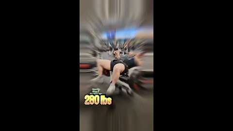 280lbs Glute Drive (Super-Lite) | #fitness #legs 🍑 💪
