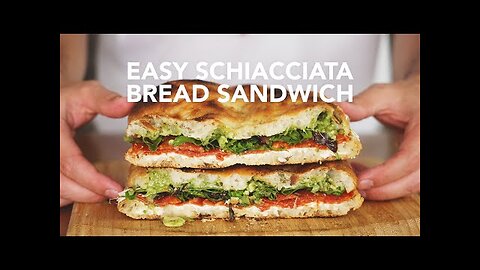 Crunchy Schiacciata Bread Sandwich