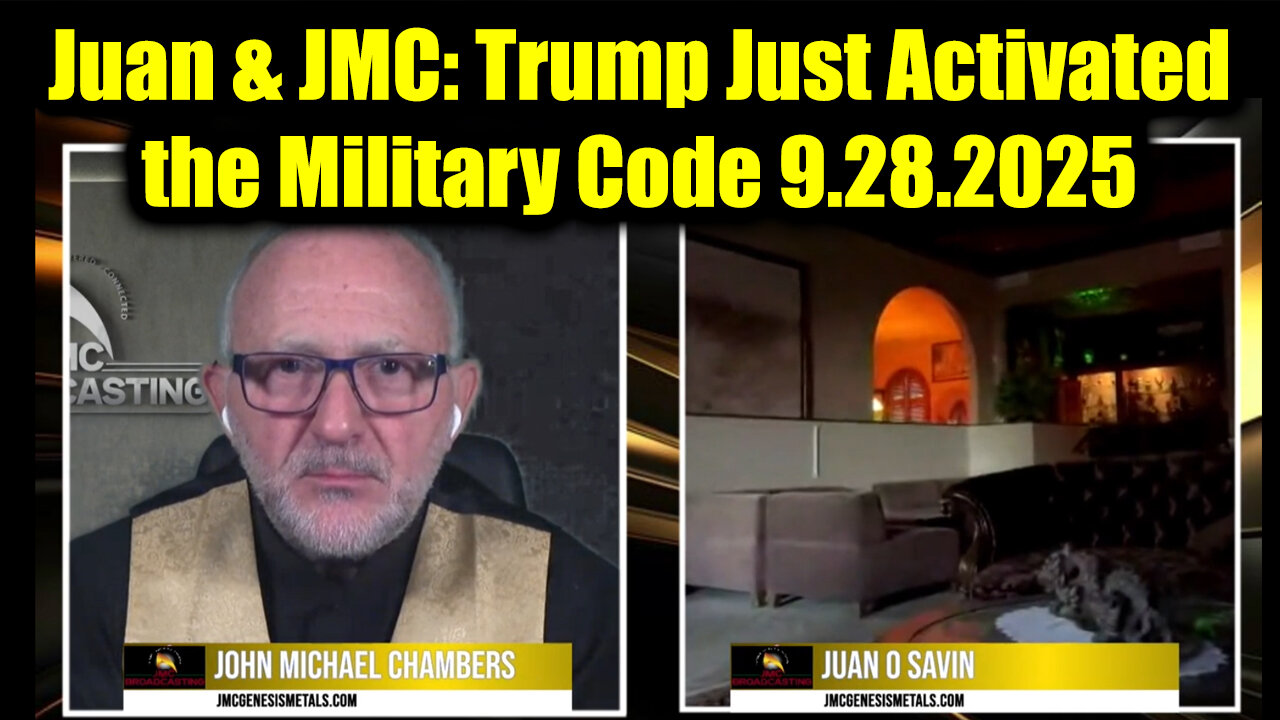 Jua. Emergency Broadcast 9.28.25 - Trump Just Activated the Military Code
