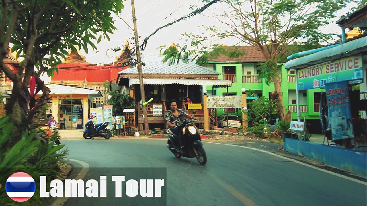 [4K 🇹🇭] Lamai Scooter Ride | Exploring Koh Samui, THAILAND