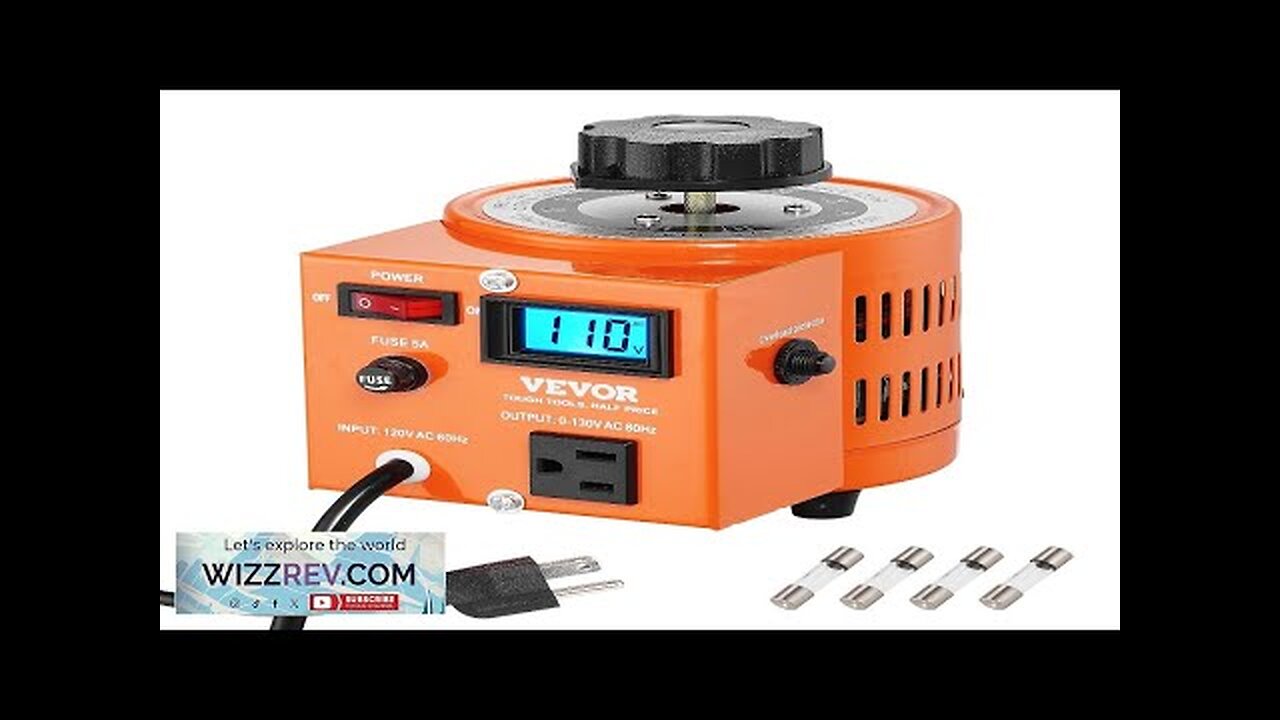 VEVOR 500VA Auto Variable Voltage Transformer 3.84 Amp 110V Input 0-130V Output Review