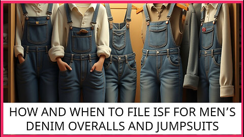 How And When To File ISF For Men's Denim Overalls And Jumpsuits