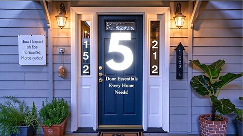 5 Door Essentials Every Home Needs! #homesecurity #homeorganization #smarthome #home #essentials