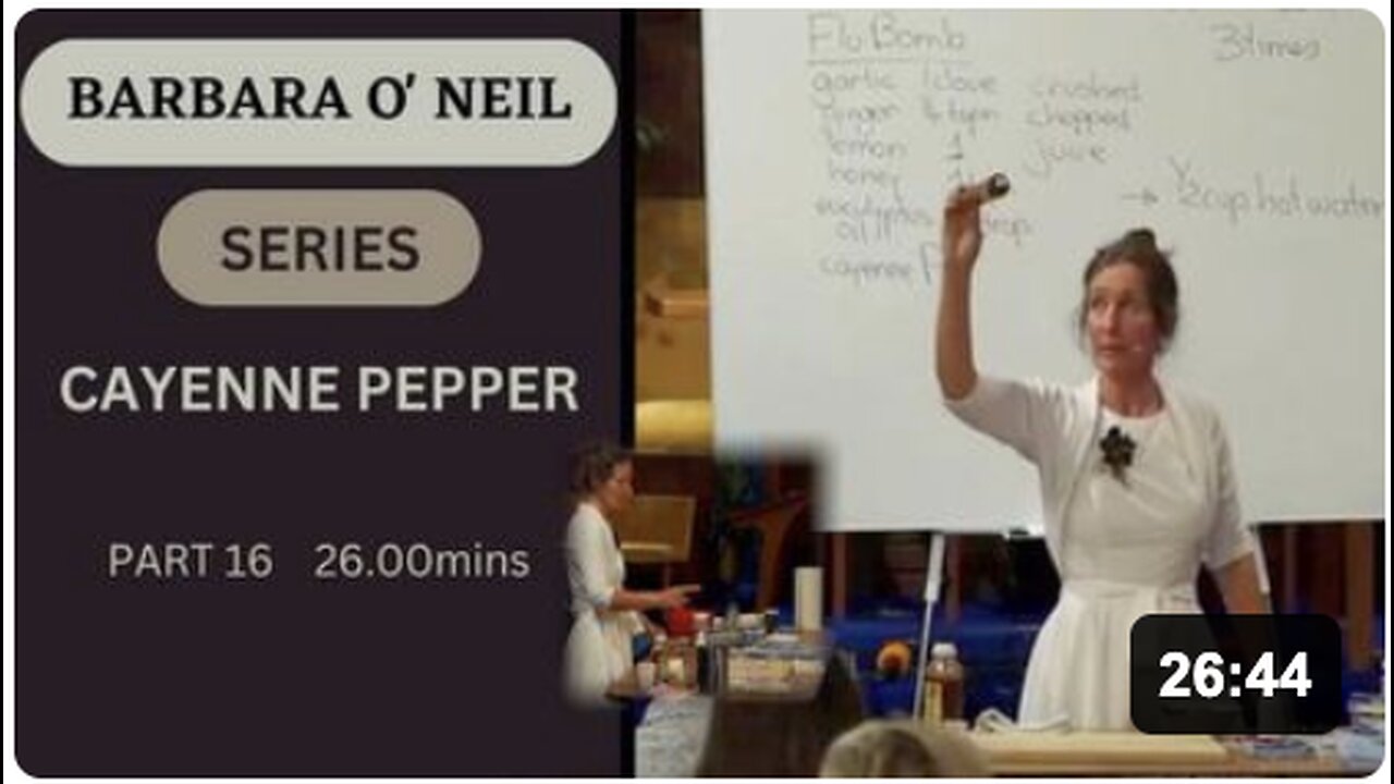 The Incredible Benefits of Cayenne Pepper by Barbara O'Neil - SUBBED