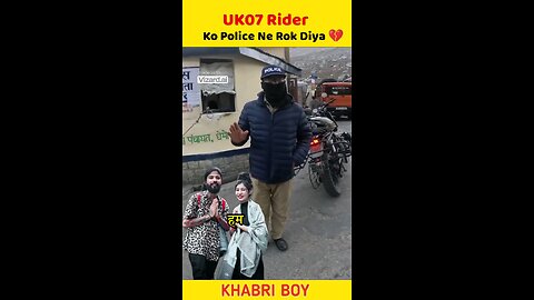 The UK07 Rider Ko Police Ne Pakad Liya 😡| UK07 Rider Angry #shorts #viral #uk07rider #youtubeshorts