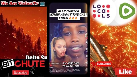 Ally Carter Knew About The California 🔥 Fire's... #VishusTv 📺