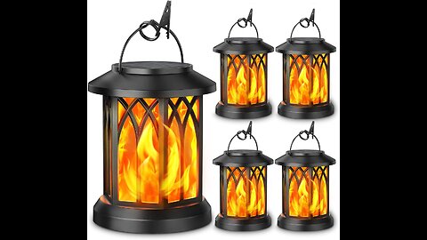 KOOPER 4 Pack Solar Lantern Outdoor Lights