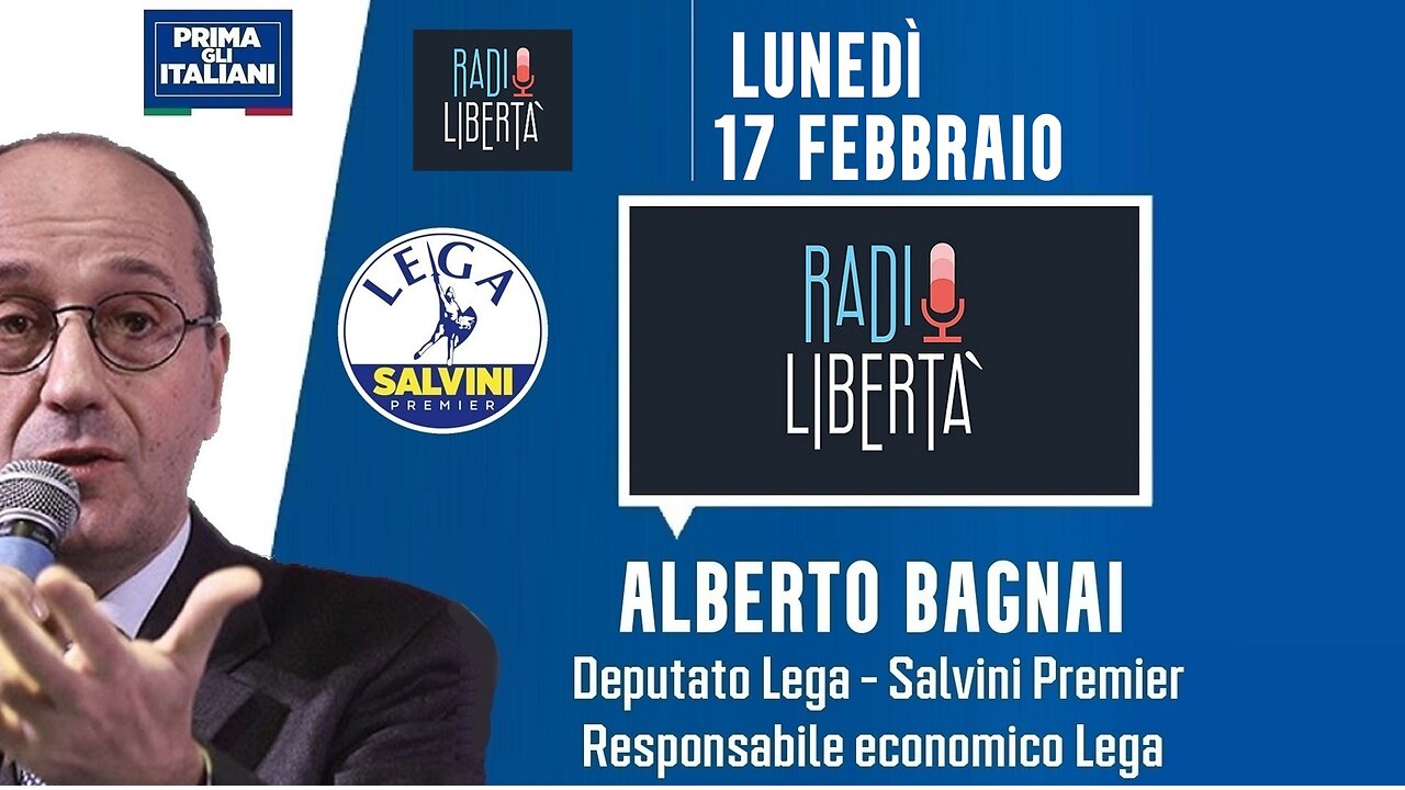 🔴 QUI PARLAMENTO - On. Alberto Bagnai su Radio Libertà (17.02.2025)
