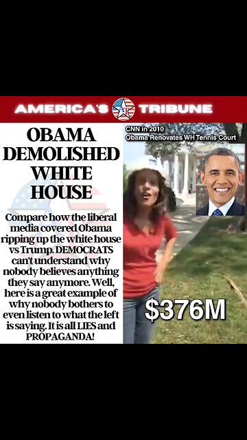 OBAMA DEMOLISHED WHITE HOUSE! Compare liberal media actio. vs Trump