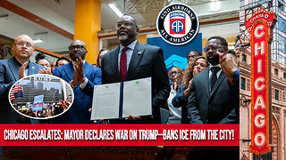 Chicago Declares 𝐖𝐀𝐑 on Trump! Mayor Johnson Signs “No ICE Zone” Executive Order!