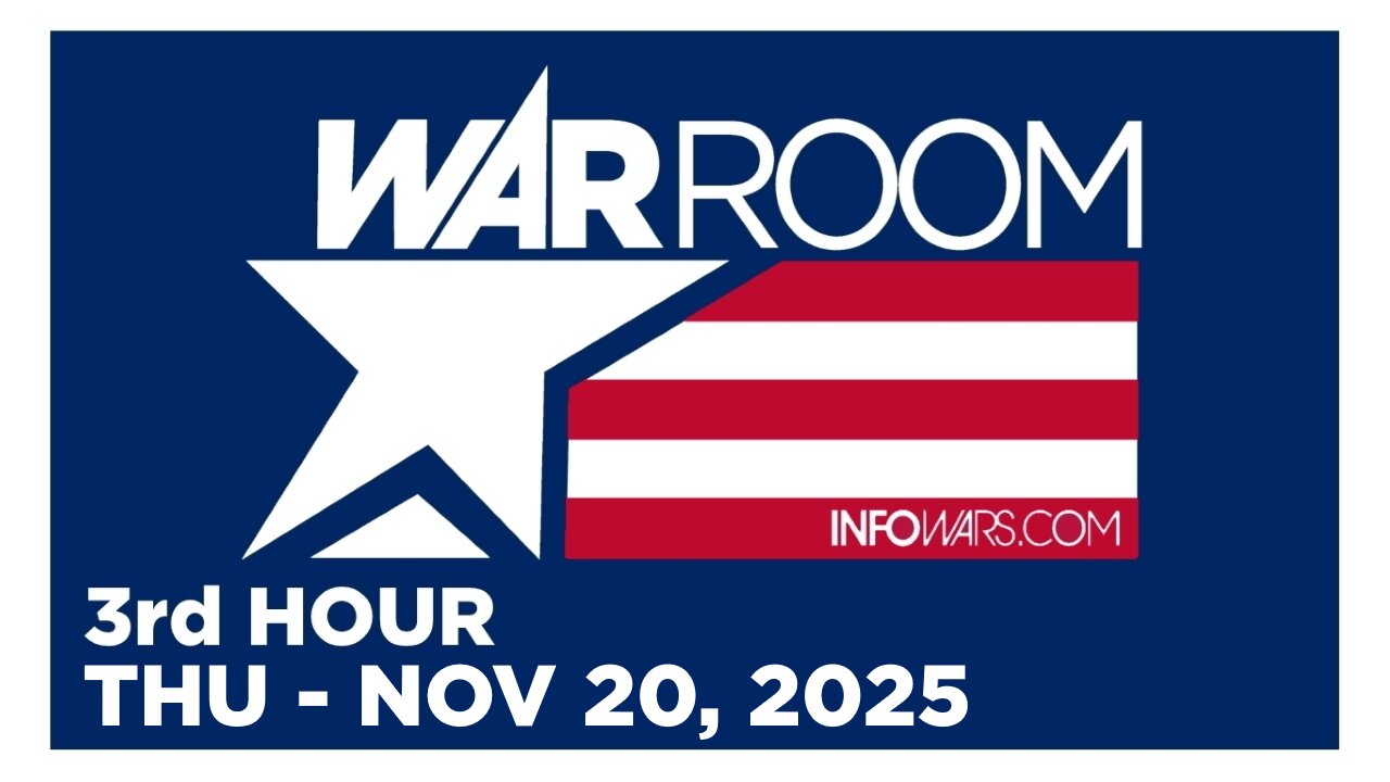 WAR ROOM [3 of 3] Thursday 11/20/25 • VISH BURRA ON EXPOSING THE ZIONIST SCHEMING ROOM • Infowars