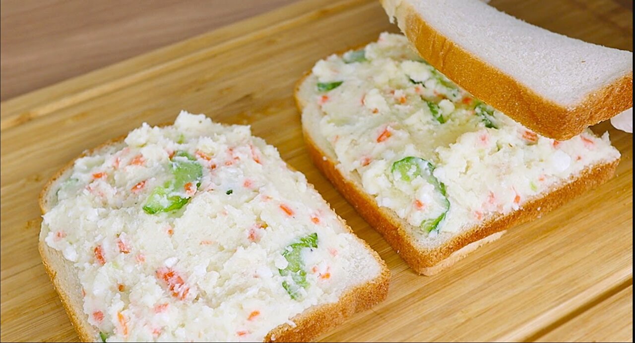 Potato Salad Sandwich Recipe :: Easy and Delicious Potato Recipe