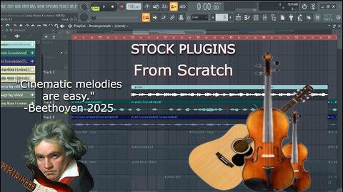 Cinematic and emotional Melody-FL Studio-How to make melodies from scratch w/ STOCK Plugins