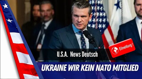 USA Schock: US-Verteidigungsminister Pete Hegseth erklärt – Ukraine wird niemals NATO-Mitglied!“