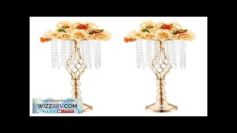 VEVOR 2PCS 55cm/21.65” Tall Crystal Wedding Flower Stand Vase for Party Decor Review