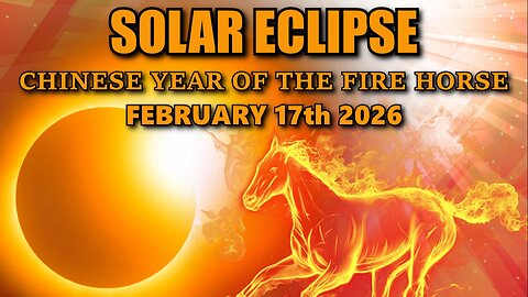 Solar Eclipse, Chinese Year of the Fire Horse - February 17th 2026