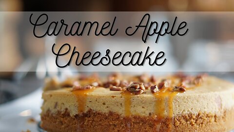 This is HAPPINESS Caramel Apple Cheesecake Recipe