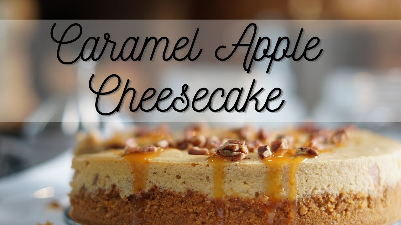 This is HAPPINESS Caramel Apple Cheesecake Recipe