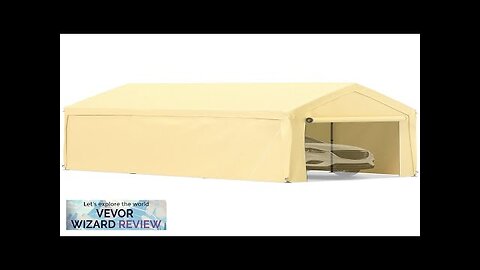 VEVOR Carport Canopy Car Shelter Tent 10 x 20ft with 8 Legs Review