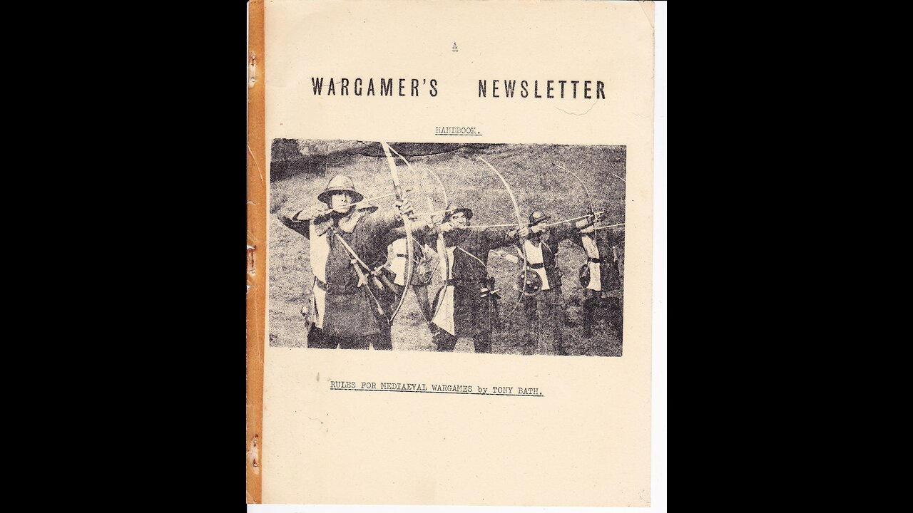 Tony Bath circa 1966 Medieval Rules Play-through - Part 1