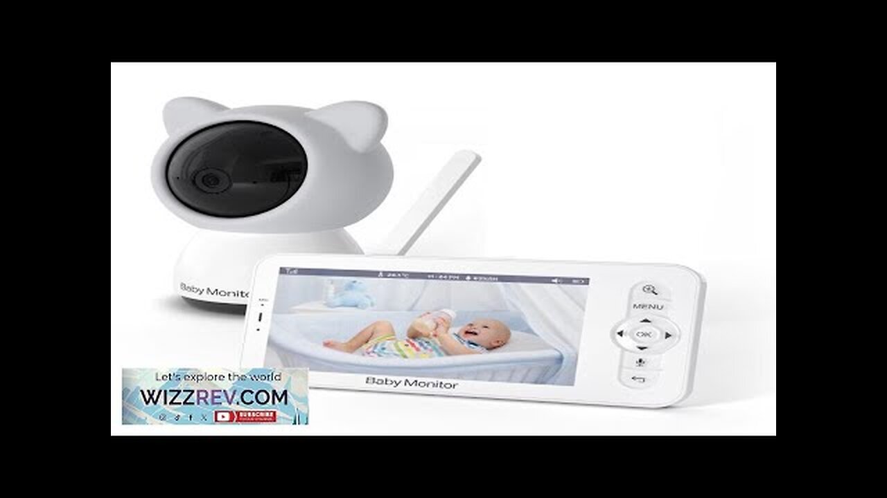 Smart WiFi Baby Monitor 5 Inch LCD Babyphone Video Camera Mobile App Review